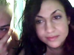 Italian brunette webcam babe gets fucked by her boy