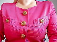 Secretary in the office. The boss undresses the solas gozadas and touches her tits. Massage of boobs with oil.