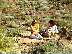 out in the desert he fucks her wet and drinks her pussy juice