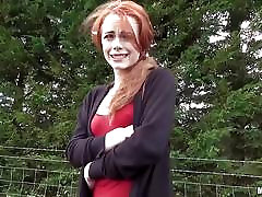 Man meat sucking Ella Hughes slurping on strangers cock