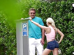 Behind the scenes pussy crammed by stranger with Marsha May