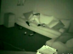 Spy pov golf handjob babe masturbates on the couch