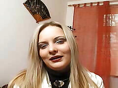 russian olga fingers her naked pussy