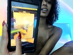 Hot Black Maid Does Some Webcam Black and Ebony