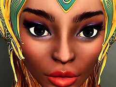 горячая возбужденная девушка трахается с 3d dickgirl на космическом корабле