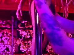 She Danced A Striptease And Gave Herself In All Holes!