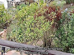 Horny Gardener Fucks The Latina Samanthas Pussy - Porn In Spanish