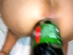 Fucking Her Ass With a Huge Cola Bottle