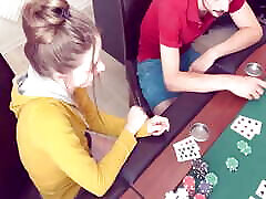Strip Poker ends With Rough Fuck
