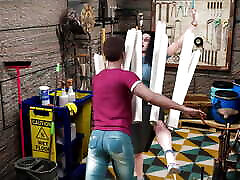 Milfs of Sunville 2 - Johannes and wife swap sex stories took a shower together ... Johannes played with Becey&039;s boobs and got a blowjob